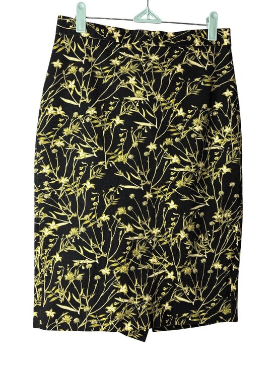 Banana Republic Dresses & Skirts - Banana Republic Midi Pencil Skirt Size 6 Black Green Cream